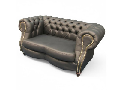 Chesterfield Lincoln 2 vietu dīvāns Arhitektoniskā Sofa Club Leather Sofa Design Sofa Club Leather