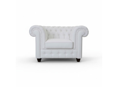 Elegants baltā Chesterfield krēsla: Klasiskā šarmas mūsdienīgajā stilā