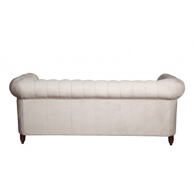 Dizaina klasiskais Chesterfield mēbelu komplekts ar 3 vietām ādas mīkstajām dīvānam. Uzstādīšanas annonces (sofa, gultas eļļa, galds) - jauns.