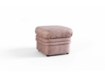Lounge Hocker XXL Kluba pēdu atpūtas pufa ar auduma tekstila dizainu