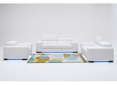 XXL Lielā 3-vietīgā (bez 2+1) dīvāna sofa Polster Couchen Sofas ādas sēdētājs