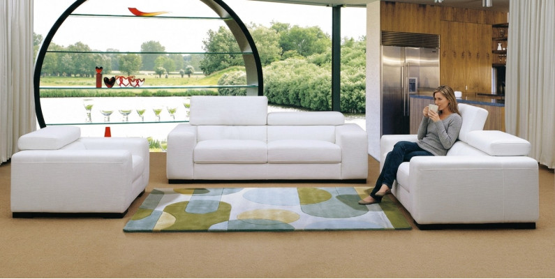 Sofas komplekts dizaina gults 3+2 komplekts auduma āda dekoratīvais dīvāns dzīvojamā istaba