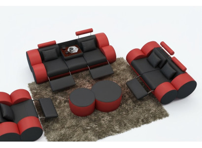 Sofas komplekts dizaina dīvāns 3+2 apvalks ādas dīvāns viesistaba komplekti