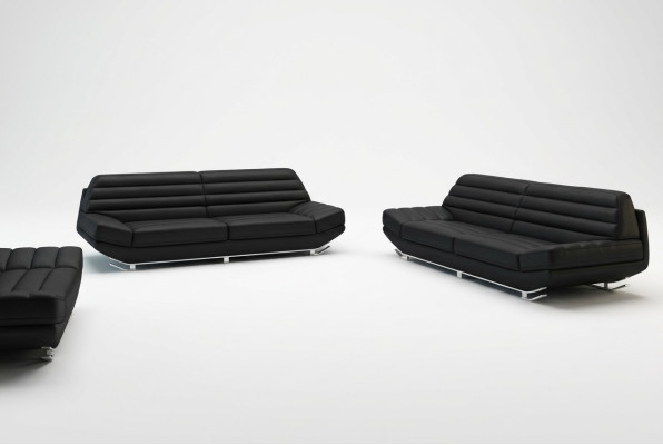 Sofas komplekts Design Couch 3+2 Polster Sofa Ādas dzīvojamā istabas komplekti