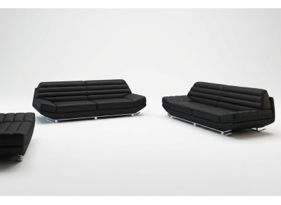 Sofas komplekts Design Couch 3+2 Polster Sofa Ādas dzīvojamā istabas komplekti