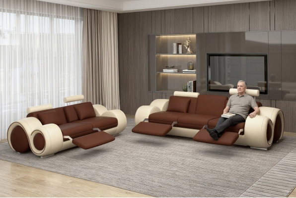 Sofa komplekts dizaina dīvāns 3+2 komplekts polster sofa ādas mēbeles dzīvojamā istaba