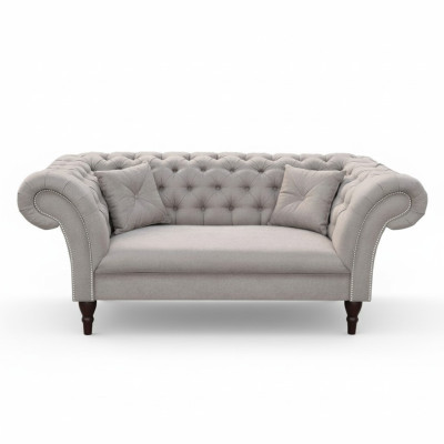 Chesterfield dizaina dīvāns ar diviem sēdvietām, pārklāts dīvāns, dīvāni, divu gabalu komplekts jauns