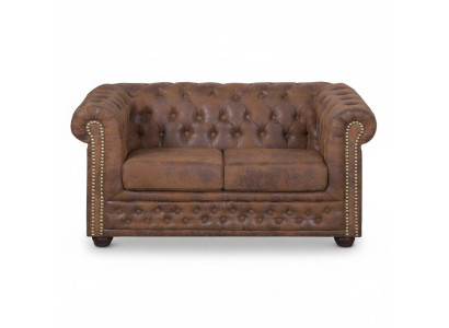 Chesterfield York Gobi 2 divvietīgs ādas dīvāns polster mīkstie dīvāni dīvānos jauns