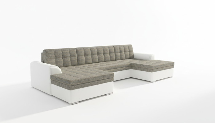 Mūsdienīgs dizains Stūraiņu sofa Vento gulta funkcija Dīvāns Āda Polster Tekstil Sofa