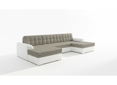 Mūsdienīgs dizains Stūraiņu sofa Vento gulta funkcija Dīvāns Āda Polster Tekstil Sofa