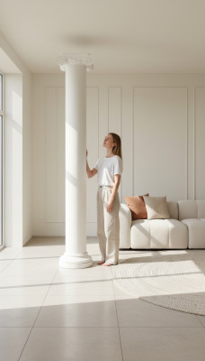 XXL Grieķu 300 cm liels stila dizaina kolumnas luksusa atbalsts antīkā kolumna