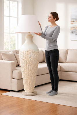 Dizaina XXL Vāze Gaisma Lamp Vase Gulvlampe Bordlampe Lys 140cm