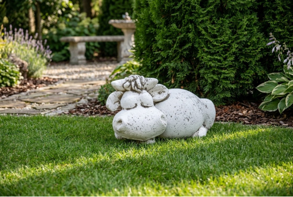 Dārza dekorācija Nilpferd Terasa Akmens figūras Figur Deko Statuja