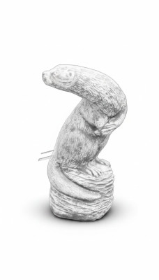 Dārza dekors Ferret terase akmeņu figūras figūra dekorācija