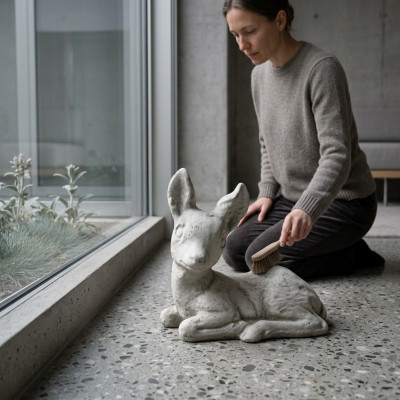 Dārza dekorācija Bambi terase akmens figūras figūra dekoratīvā statuja