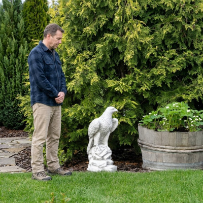 Figūra ērglis dārzā statuja skulptūra dekoratīvās skulptūras figūras statujas