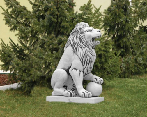 Nobilis bruņinieks Lauva figūras statuja skulptūra figūras skulptūras dārzā