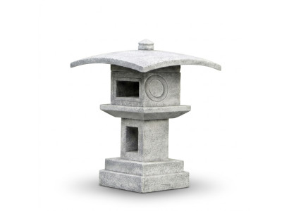 Japāņu dārzs mājas dekorācijas statujas figūras dabas figūra baltā krāsā.