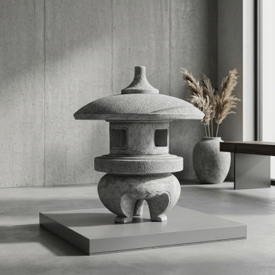 Japānas dārzs mājās dekoratīvā statuja dabas figūras figūra baltas statujas
