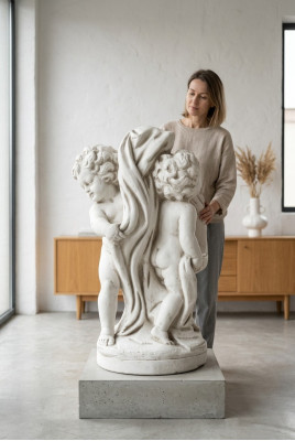 Eņģelis 72 cm skulptūra dizaina figūra statuja dārza figūras statuja