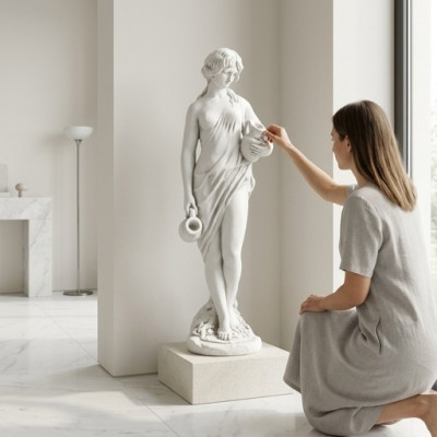 Fontāns dīķis figura Evas statuja figūras skulptūras statujas skulptūra