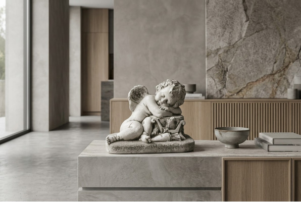 Eņģeļu bērnu skulptūru dizains figūru statuja dārzam figūriņas statujas
