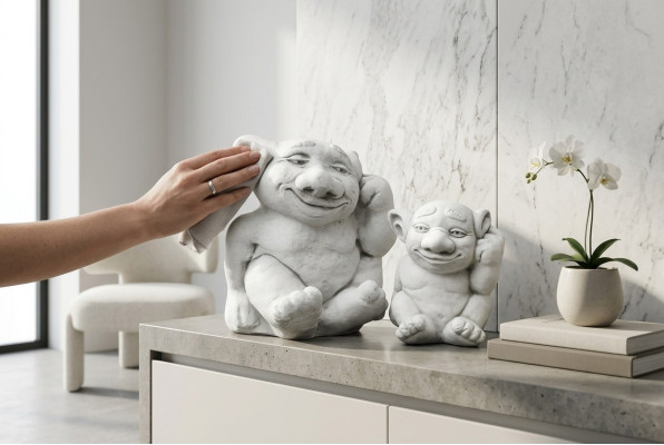Troļļa 18 cm Skulptūra dizains Figūra Statuja Dārzs Dekoratīvās figūras Statujas