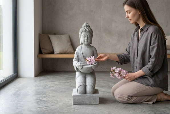 43 cm Dekora skulptūras dizaina figūra statuja dārza figūras statuas