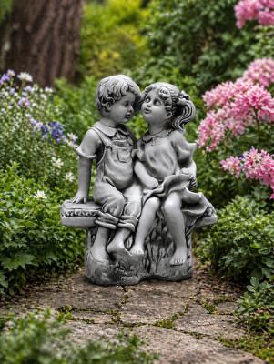 40 cm deko skulptūras dizains figūra statuja pelēkas krāsas dārza figūras dabas statujas