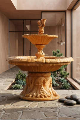 Akmens dārza baseins dārza dīķis dārza baseins 190 cm akmens baseins dārza baseins Fontaine Jauni