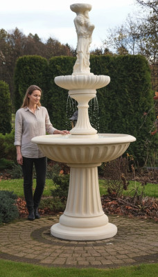 Zierbrunnen Springbrunnen 197cm Skulptur Brunnen Deko Garten Fontaine Teich Neu Rotuains Springbrunnen 197 cm Skulptūra Dārza dekors Dārza fontāns Jauns