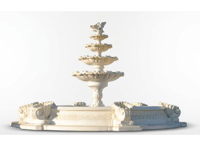 Trusis Zierbrunnen Springbrunnen Skulptur Dzirnavas Dārzs Fontaine Teich Pilsēta