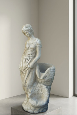 Figūra Sieviete AMANDA Dārzs Statuja Skulptūra Skulptūras Statujas Dekoratīvais Akmens