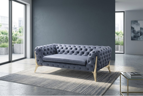 Sofa Chesterfield Couch Polster XXL Big Garnitur Tekstils 4+2 dizainera dīvāni