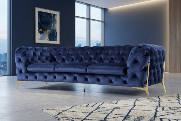 Dīvāns Dīvāns Polster XXL Lielā Garnitūra dizaina Dīvāns Chesterfield Tekstils 3+2+2