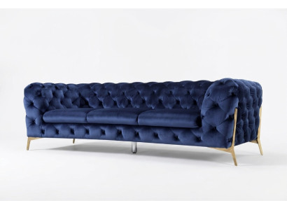 Dīvāns Dīvāns Polster XXL Lielā Garnitūra dizaina Dīvāns Chesterfield Tekstils 3+2+2