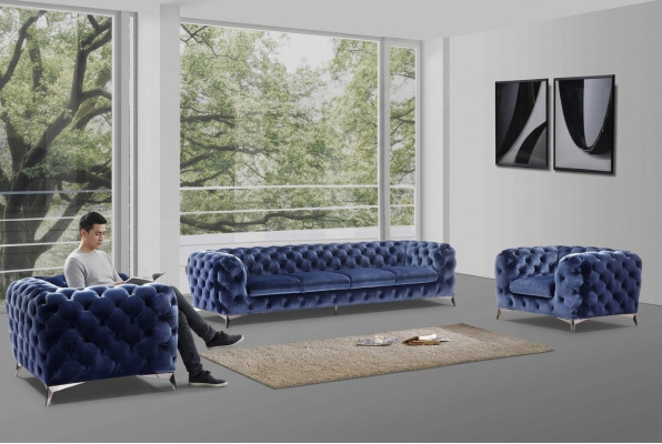 Dīvāns Chesterfield Dīvānsievietas XXL lielgabala audums 4+1+1 dizainers