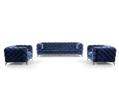 Sēdeklis Chesterfield Dīvāns Pamatnes XXL Lieliskā komplektācija Tekstils 3+3 dizainera Dīvāni