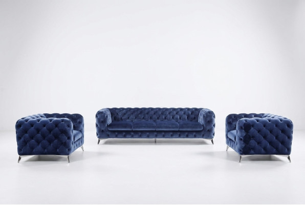 Dīvāns Chesterfield Dīvāns Polster XXL Lielais Garnitur Tekstils 2+1+1 dizainera dīvāni
