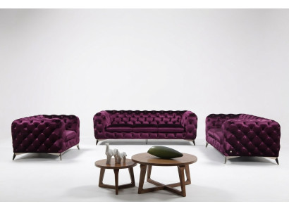 Sofa XXL Big Chesterfield Dīvāns Polster Garnitur Tekstils 3+3 dizainera Dīvāni