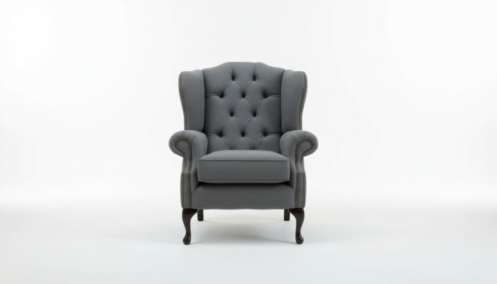 Chesterfield dizaina luksusa auduma dīvāni Auduma ausu krēsls 1-vietīgais dīvāns Polster