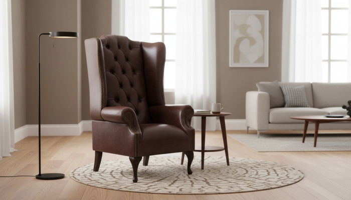 Chesterfield auskariņa krēsls Polster Sofas Klasiskais augstākās klases krēsls #130