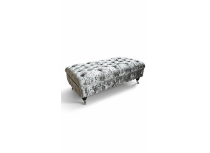 Chesterfield Teksts  Hocker XXL Lielais Pamatnes Pufas Gultas Dīvāni Banka Kvalitātes audums