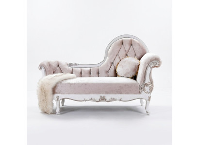 Sievietes čezlongs Récamière Chesterfield antikvienīgajā stilā Edle chaise longue dīvāns gultniecis Jauns