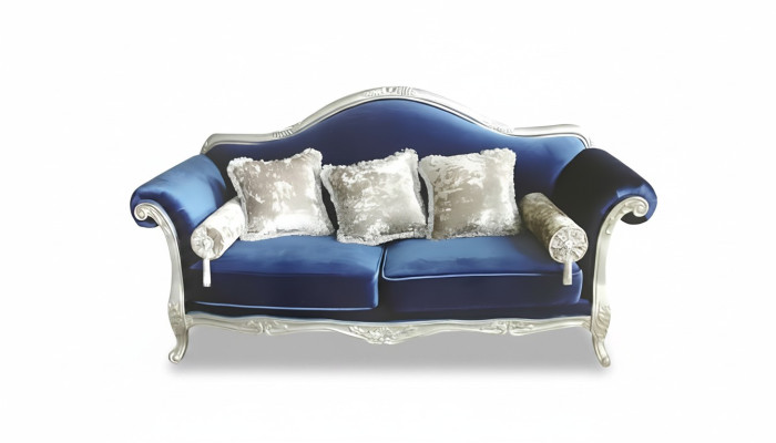 Divvietīgs tronis dīvāns Karaliskās apdari velvet 2 sēdvietām Antīkiem stilam Chesterfield.