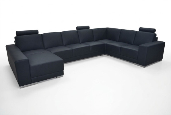 Ādas gultas sofa mājligzda stūra dīvāns komplekts dizains moderns dīvāns U-formātā