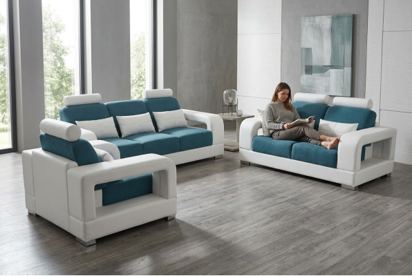 Dīvāns Sofa Polster Rojami Sēdvietu Mēbeles Set K Jumta konstrukcija 3+2+1 Dīvāni.