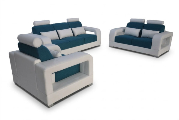 Dīvāns Sofa Polster Rojami Sēdvietu Mēbeles Set K Jumta konstrukcija 3+2+1 Dīvāni.
