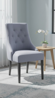 Dizaina Chesterfield krēsla komplekts ar atzveltni, pārklājuma krēsla grupa 4x Jauni krēsli komplekts