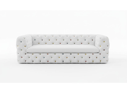 XXL dizaina dīvāns sofa ar polsterējumu, 4 sēdvietas, angļu Česterfīldas stila samta dīvāni.